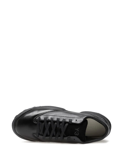 Y-3 Leather Lace-Up Trainers