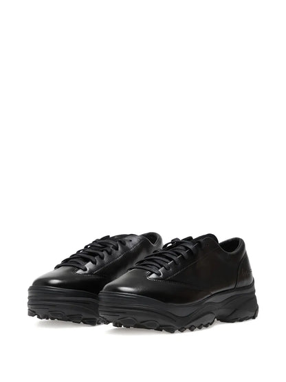 Y-3 Leather Lace-Up Trainers