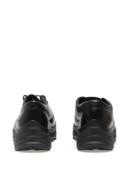 Y-3 Leather Lace-Up Trainers