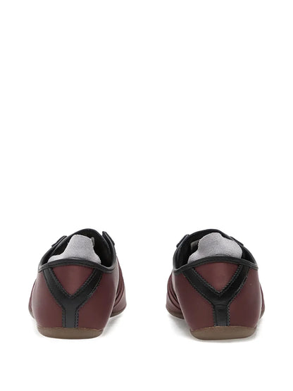 Y-3 Satin-Paneled Lace-Up Trainers