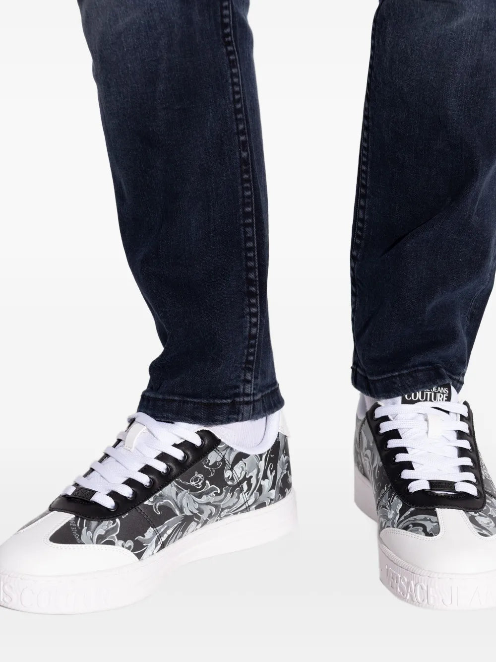 Versace Jeans Couture Floral-Print Sneakers