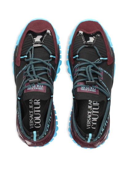 Versace Jeans Couture Lace-Up Panelled Sneakers
