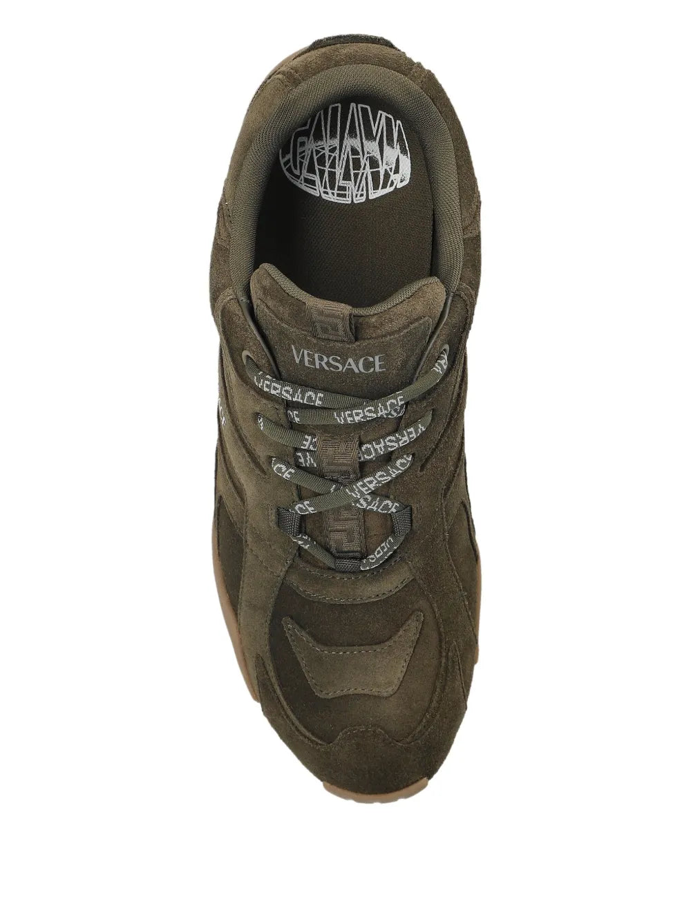 Versace Galaxia Suede Lace-Up Sneakers