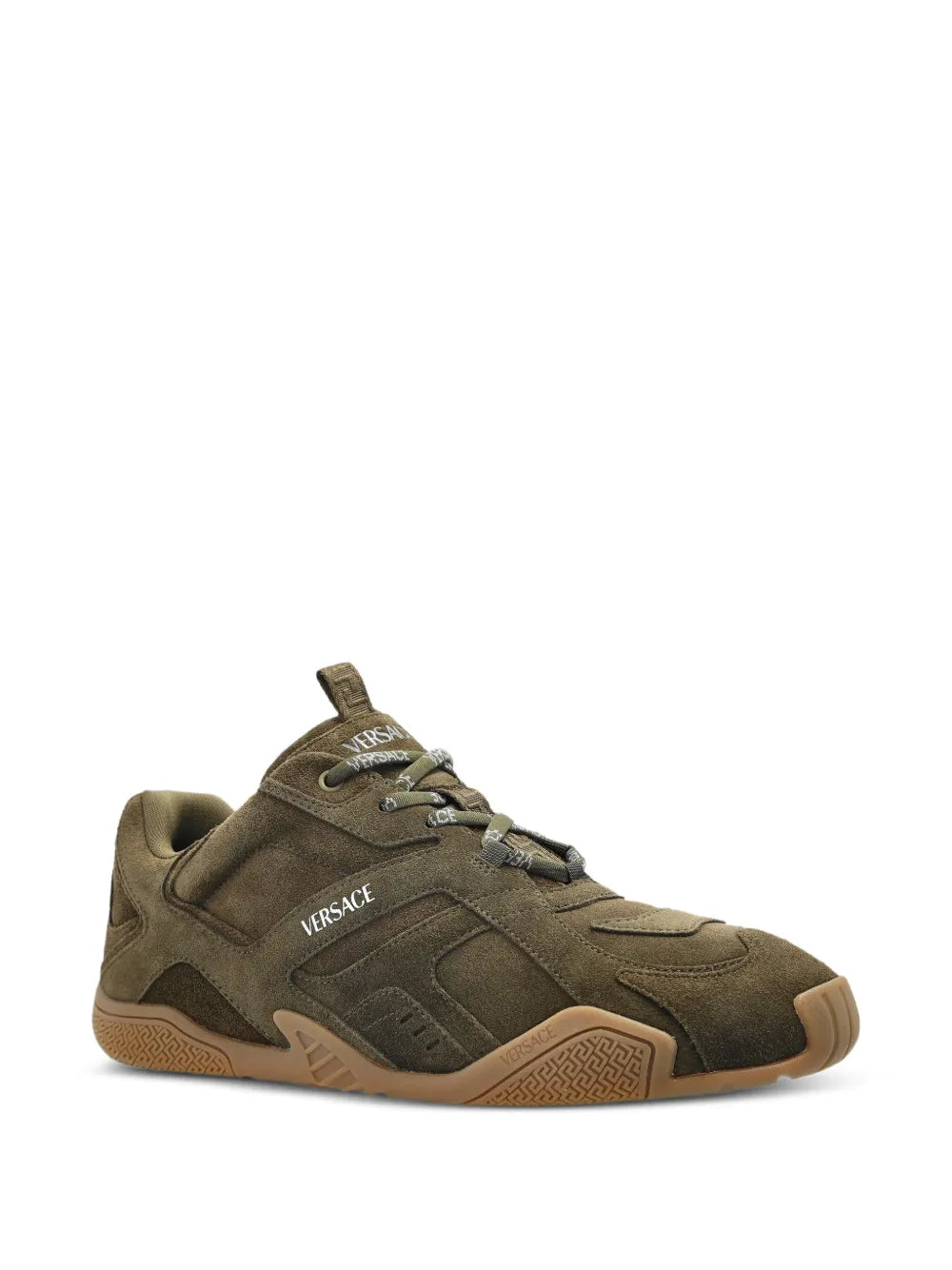 Versace Galaxia Suede Lace-Up Sneakers