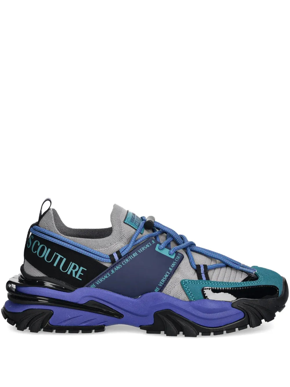 Versace Jeans Couture Lace-Up Panelled Sneakers