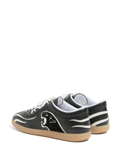 Valentino Garavani Kicky Panther-Patch Leather Sneakers