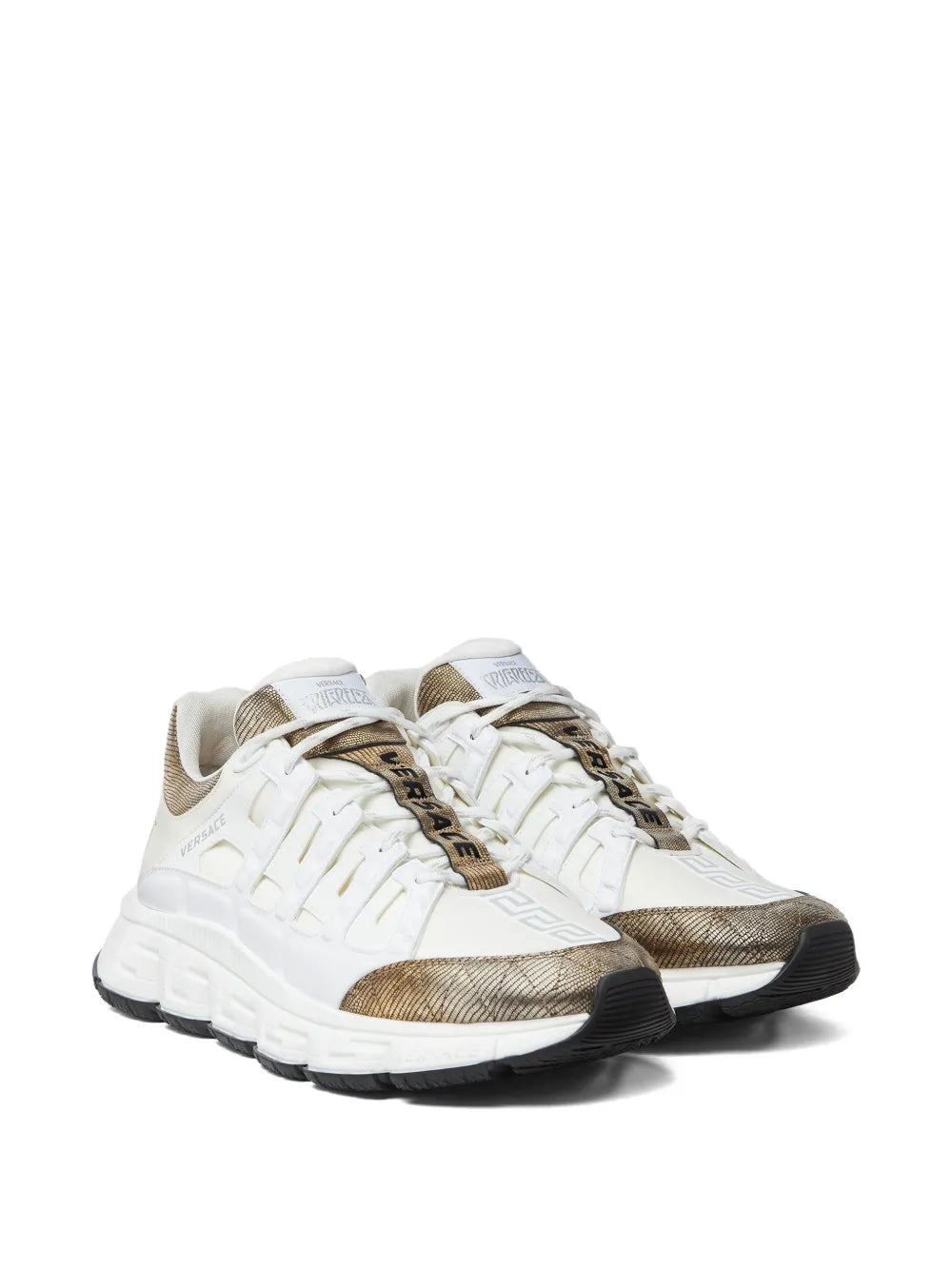 Versace Logo Lace-Up Sneakers