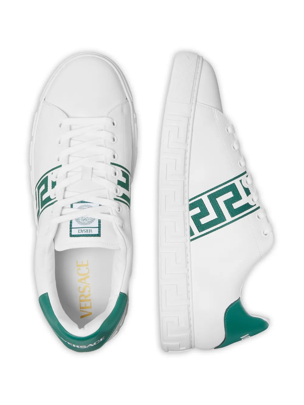 Versace Greek Lace-Up Sneakers