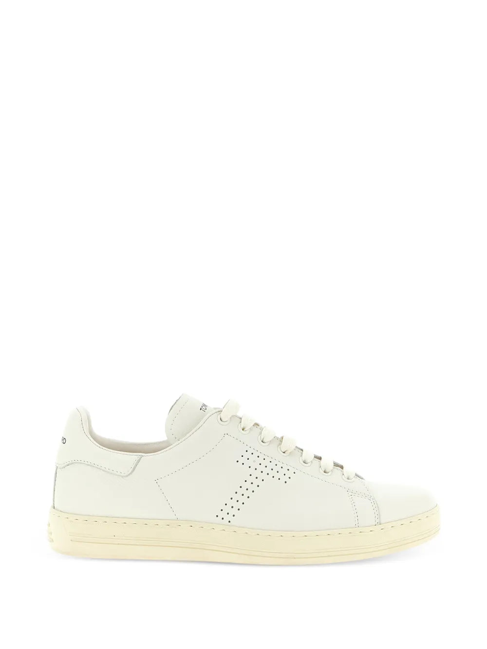 Tom Ford Perforated-Logo Leather Sneakers