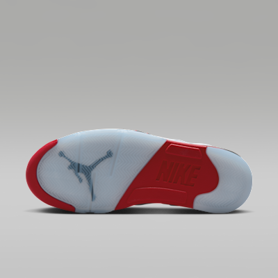 Air Jordan 5 Retro Fire Red Black Tongue