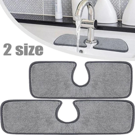 Kitchen Sink Splash Mat Faucet Splash Catcher Countertop Absorbent Mat For Kitchen Bathroom Drying Bathroom Accessories