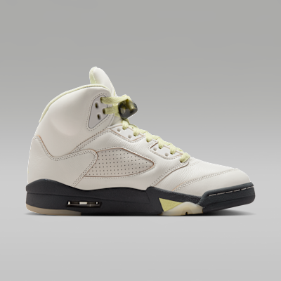 Air Jordan 5 Retro Luminous Green and Sail